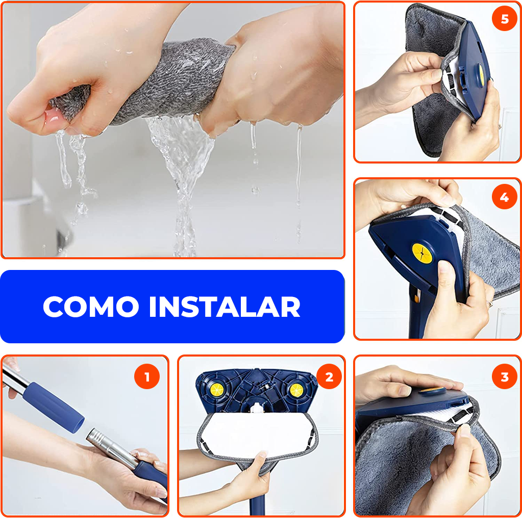 Mopa Giratoria 360 - Revoluciona la Limpieza de tu Hogar