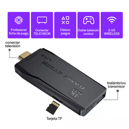 GameStick - Vídeo Juego 4K Retrô 20.000 Juegos